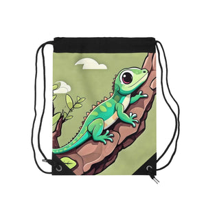 Charming Lizard Drawstring Bag - Eco-friendly Gift - Dipaliz - Backpacks