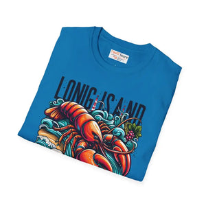 Lobster with Long Island Fisherman Tee - Unisex Comfort - Dipaliz - T-shirts