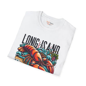 Lobster with Long Island Fisherman Tee - Unisex Comfort - Dipaliz - T-shirts