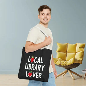 Bags - Library Lover Aop Tote Bag for Bookworms - Dipaliz