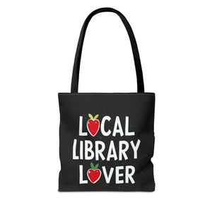 Bags - Library Lover Aop Tote Bag for Bookworms - Dipaliz