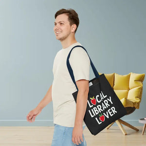 Bags - Library Lover Aop Tote Bag for Bookworms - Dipaliz