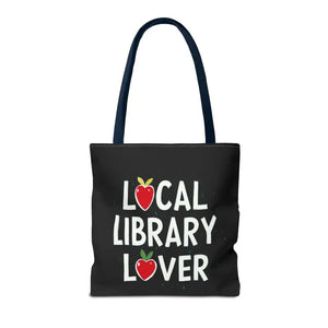 Bags - Library Lover Aop Tote Bag for Bookworms - Dipaliz