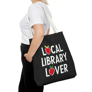 Bags - Library Lover Aop Tote Bag for Bookworms - Dipaliz