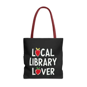 Bags - Library Lover Aop Tote Bag for Bookworms - Dipaliz 18’’ × / Red