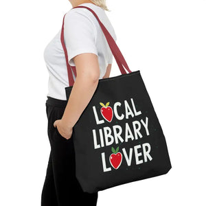 Bags - Library Lover Aop Tote Bag for Bookworms - Dipaliz