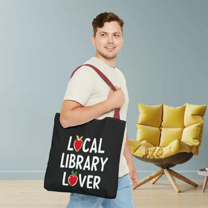 Bags - Library Lover Aop Tote Bag for Bookworms - Dipaliz