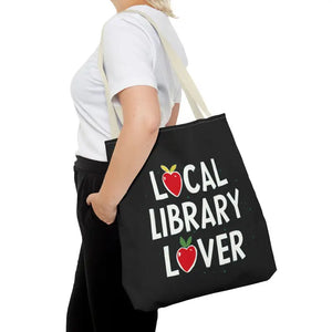 Bags - Library Lover Aop Tote Bag for Bookworms - Dipaliz