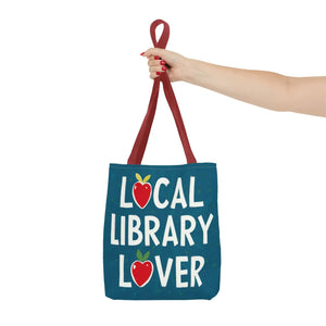 Blue Print Tote Bag - Local Library Stroll - Dipaliz - Shopping Totes