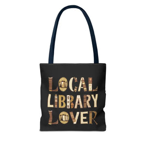 Blue Aop Tote Bag for Local Library Lovers - Bold Design - Dipaliz - Shopping Totes