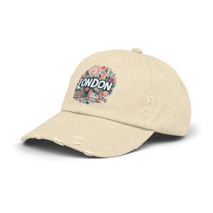 Distressed Cotton Twill Hat - Adjustable Metal D-ring - Dipaliz - Hats