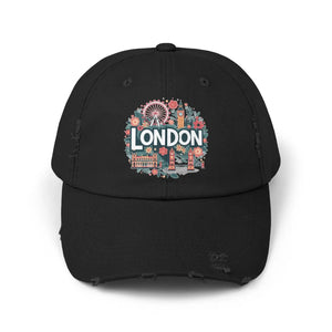 Distressed Cotton Twill Hat - Adjustable Metal D-ring - Dipaliz - Hats