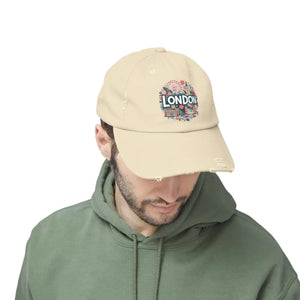 Distressed Cotton Twill Hat - Adjustable Metal D-ring - Dipaliz - Hats
