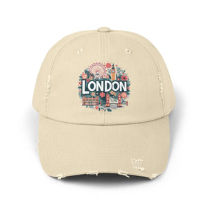 Distressed Cotton Twill Hat - Adjustable Metal D-ring - Dipaliz - Hats