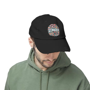 Distressed Cotton Twill Hat - Adjustable Metal D-ring - Dipaliz - Hats