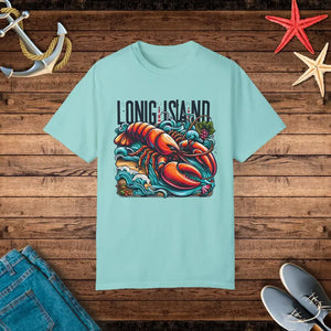 Long Island Lobster Tee Garment Dyed Cotton Unisex Shirt - Dipaliz - Chalky Mint / s - T-shirts
