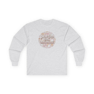 Vintage Long Sleeve Tee - Motherhood Floral Cotton - Dipaliz - T-shirts - m