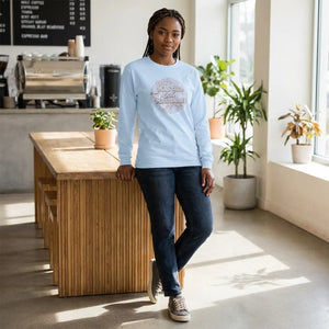 Vintage Long Sleeve Tee - Motherhood Floral Cotton - Dipaliz - T-shirts - m