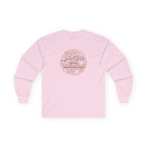 Vintage Long Sleeve Tee - Motherhood Floral Cotton - Dipaliz - T-shirts - m