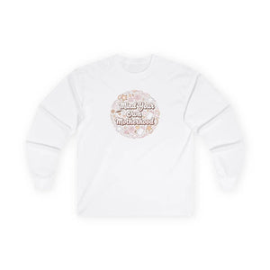 Vintage Long Sleeve Tee - Motherhood Floral Cotton - Dipaliz - T-shirts - m