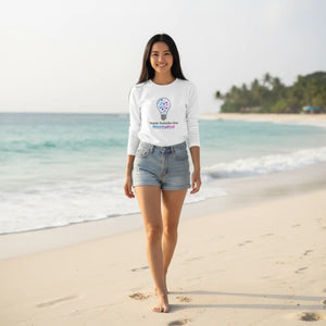 Long Sleeve Tee, ?Think Outside the Neurotypical’ Lightbulb Design - T-shirts