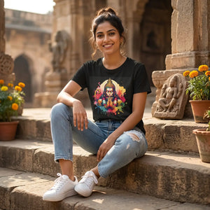 Dipaliz lord hanuman tee jersey short sleeve cotton top - t-shirts