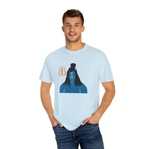 Shiva T-shirt - Cotton Spiritual Power Tee - Dipaliz - Chambray / s - T-shirts