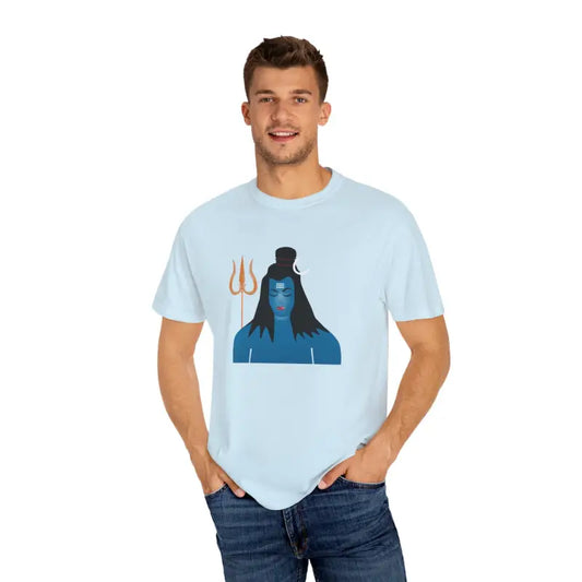 Vibrant Lord Shiva T-shirt - Style Meets Ultimate Comfort - Chambray / s T-shirt