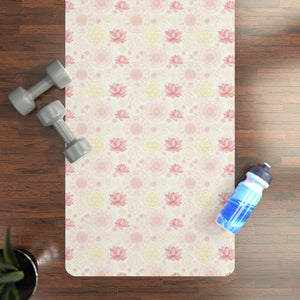 Lotus Blossom Yoga Mat – Pink Rubber - Dipaliz - Yoga & Pilates Mats