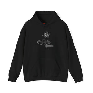 A Lotus Flower Hoodie – Small Lunar Graphic Hooded Sweatshirt - Hoodies - m