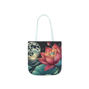 Vibrant Lotus Canvas Tote - 5-color Straps Bag - Dipaliz - Bags