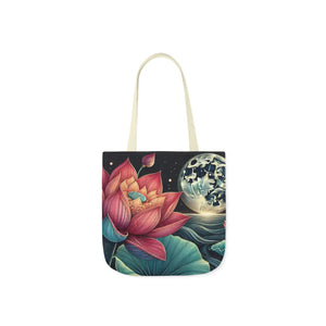 Vibrant Lotus Canvas Tote - 5-color Straps Bag - Dipaliz - Bags
