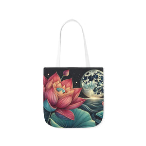 Vibrant Lotus Canvas Tote - 5-color Straps Bag - Dipaliz - Bags