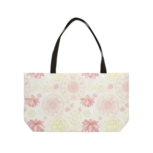 Lotus Mandala Weekender Tote Bag – Floral Yoga & Spa Travel - Bags