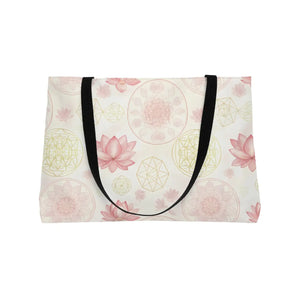 Lotus Mandala Weekender Tote Bag – Floral Yoga & Spa Travel - Bags