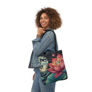 Vibrant Lotus Canvas Tote with 5-color Straps - Dipaliz - Bags