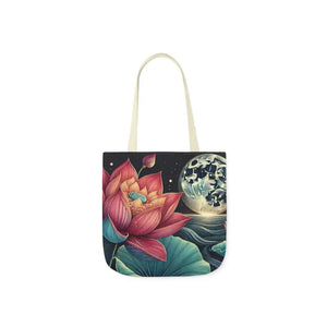 Vibrant Lotus Canvas Tote with 5-color Straps - Dipaliz - Bags