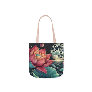 Vibrant Lotus Canvas Tote with 5-color Straps - Dipaliz - Bags