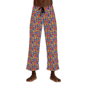All Over Prints - Colorful Checkered Pajama Pants - Bold Loungewear - Dipaliz