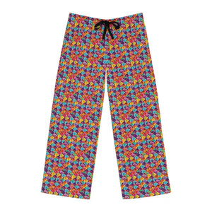 All Over Prints - Colorful Checkered Pajama Pants - Bold Loungewear - Dipaliz