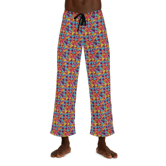 Dive Into Dreamy Nights with Colorful Checkered Pajama Pants - Xs / White Stitching Pajamas