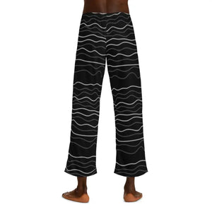 All Over Prints - Men’s Pajama Pants - Bold Wavy Stripes Comfort - Dipaliz
