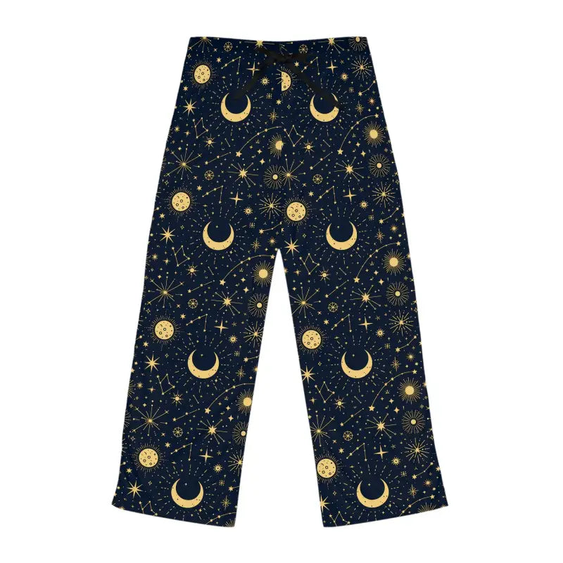 Rock Celestial Style with Sun Moon Pajama Pants for Women - Pajamas