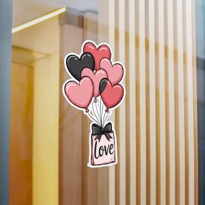 Love Balloons Kiss-cut Vinyl Decals - Adorable Charm - Dipaliz - 8’’ x 10’’ / Satin - Decorative Stickers