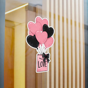 Vibrant Kiss-cut Vinyl Decals - Love Balloons White - Dipaliz - Home Decor