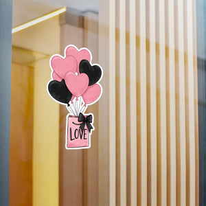 Vibrant Kiss-cut Vinyl Decals - Love Balloons White - Dipaliz - Home Decor