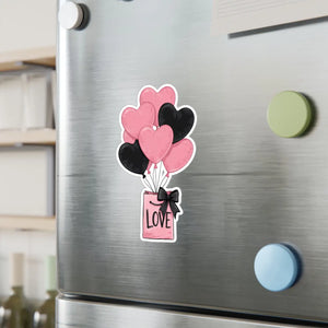 Vibrant Kiss-cut Vinyl Decals - Love Balloons White - Dipaliz - Home Decor