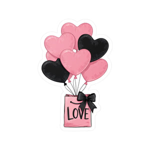 Vibrant Kiss-cut Vinyl Decals - Love Balloons White - Dipaliz - Home Decor