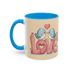 Cozy Love Birds Mugs - Colorful Ceramic Coffee Set - Dipaliz
