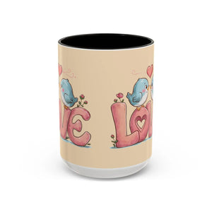 Cozy Love Birds Mugs - Colorful Ceramic Coffee Set - Dipaliz